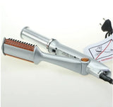 Professionell 2 i 1 roterande järnhårborste Carvallo