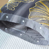 Lyxigt bomullskuddfodralset – Gyllene blommönster, Tvåpack Carvallo