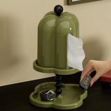 Carvallo - Pappersnäsdukslåda med skyddande lock och dolt förvaringsutrymme Carvallo