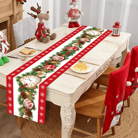 Julbordsduk i Tyg För Matbordet 180x35cm - Dekorera Matbordet i Julstämning-Jul-BB-Stil 4-Hemnix