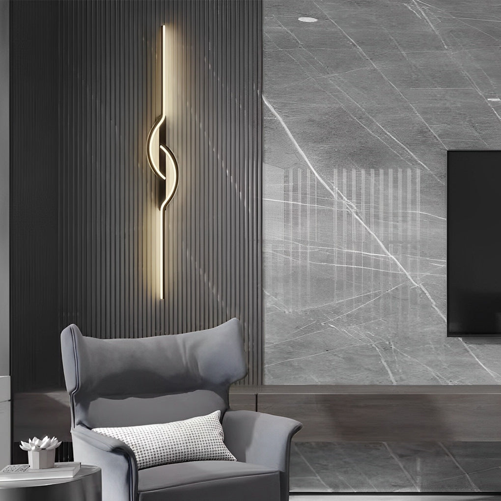 Vägglampa Modern Svart Aluminium LED Armatur Carvallo