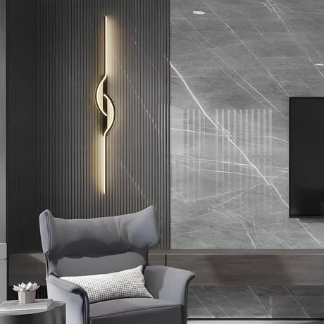 Vägglampa Modern Svart Aluminium LED Armatur Carvallo