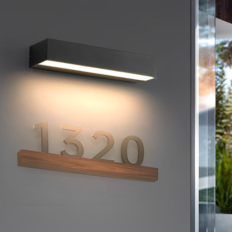 Vägglampa Modern Svart Vattentät Utomhuslampa Carvallo