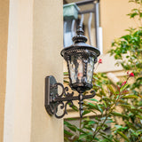 Utomhus Vintage Glas Vägglampa Carvallo