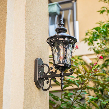 Utomhus Vintage Glas Vägglampa Carvallo