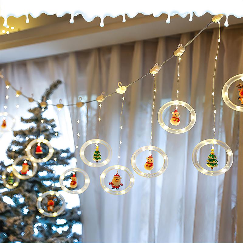 TwinkleJoy Julbelysning – LED-ljusslinga med festliga figurer Carvallo