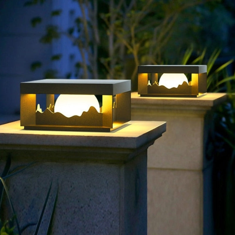 Carvallo - Solcellsdriven utomhusvägg- och golvlampa med modern design Carvallo