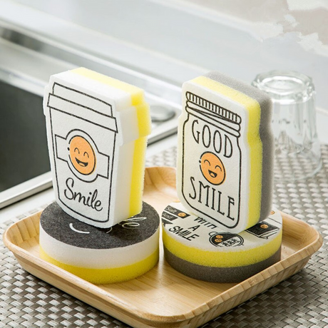 ScrubMaster – Set med 4 roliga kökssvampar för enkel diskning Carvallo