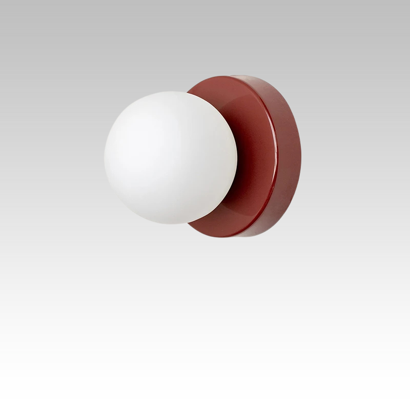 Vägglampa med glasglob Modern design Carvallo