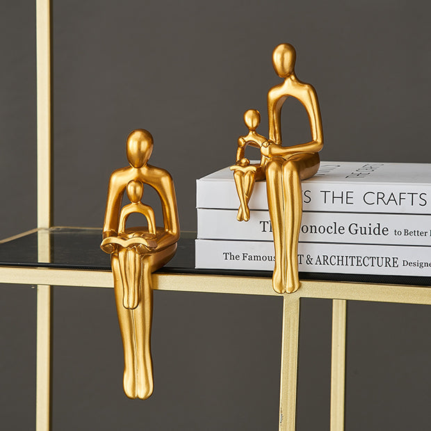 Carvallo – Elegant Abstract Konstverk med Gyllene Detaljer Carvallo