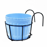 Praktisk krukställ med stabil metallram för balkong och terrass Carvallo