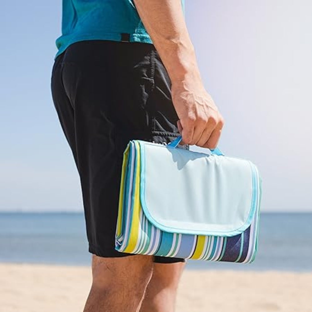 Resevänlig sandfri picknickmatta Carvallo