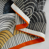 Shell Print Jacquard Bomull Handduk Carvallo