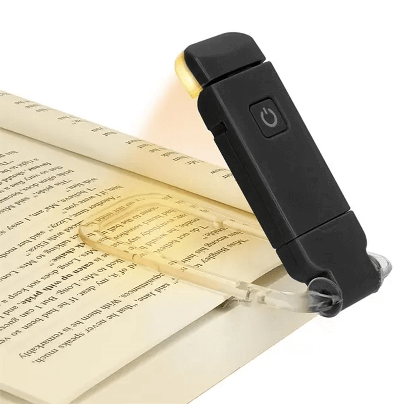 USB-laddningsbar Bok- & Läslampa-Personligt-BB-Svart-Hemnix