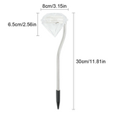 Solarlampa i diamantform - LED-lampor för utomhusbruk för dekoration och belysning Carvallo