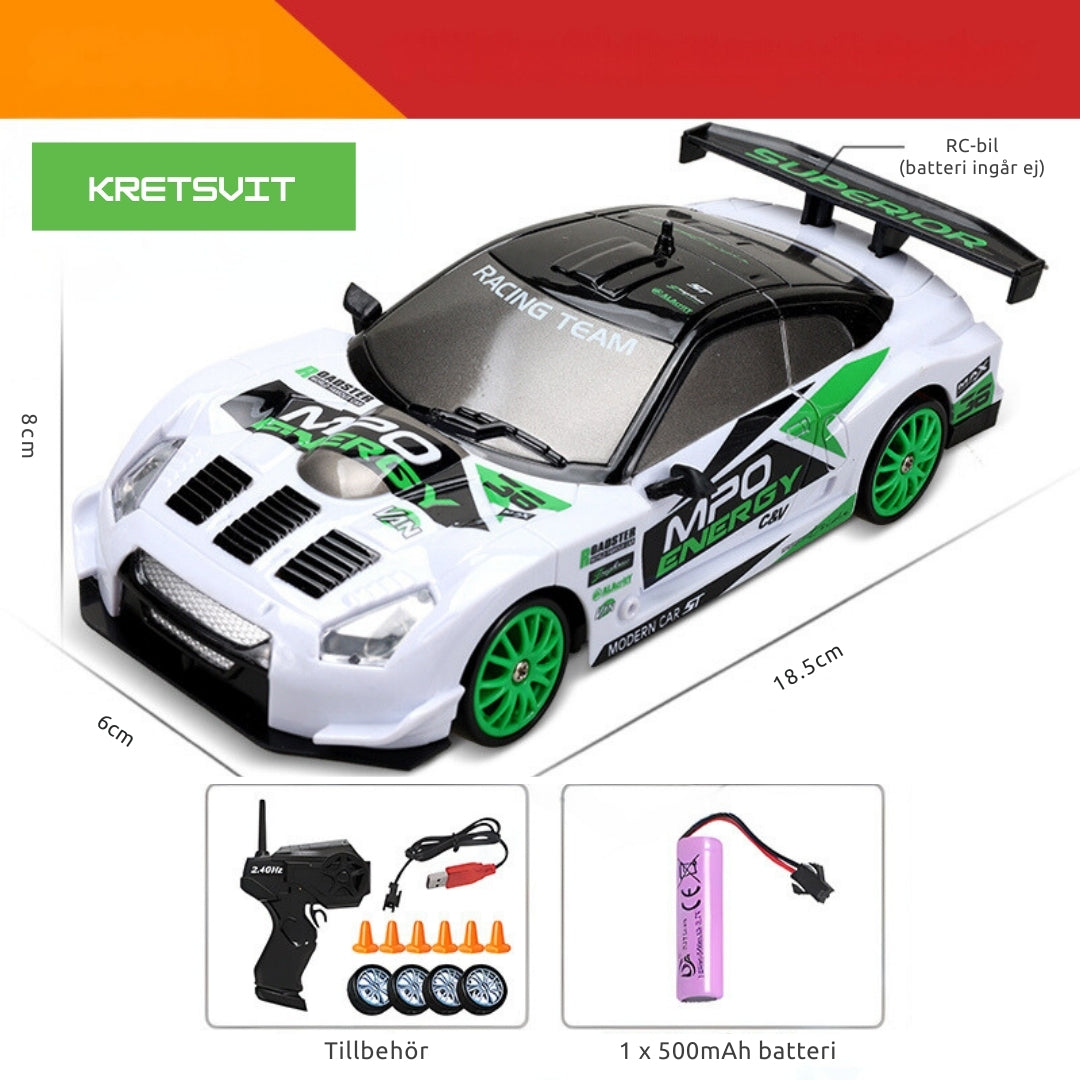 Turbo™ Driftande RC-bil-Hemnix-Kretsvit-Hemnix