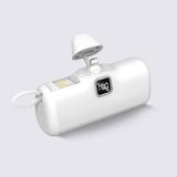 Bärbar Mini Powerbank 5000mAh-Personligt-BB-Vit-Apple-Hemnix