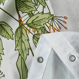 Pastoral Style Plants Vattentätt Duschdraperi Carvallo