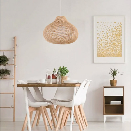 Boho Naturlig Handgjord Ö-lampa Carvallo