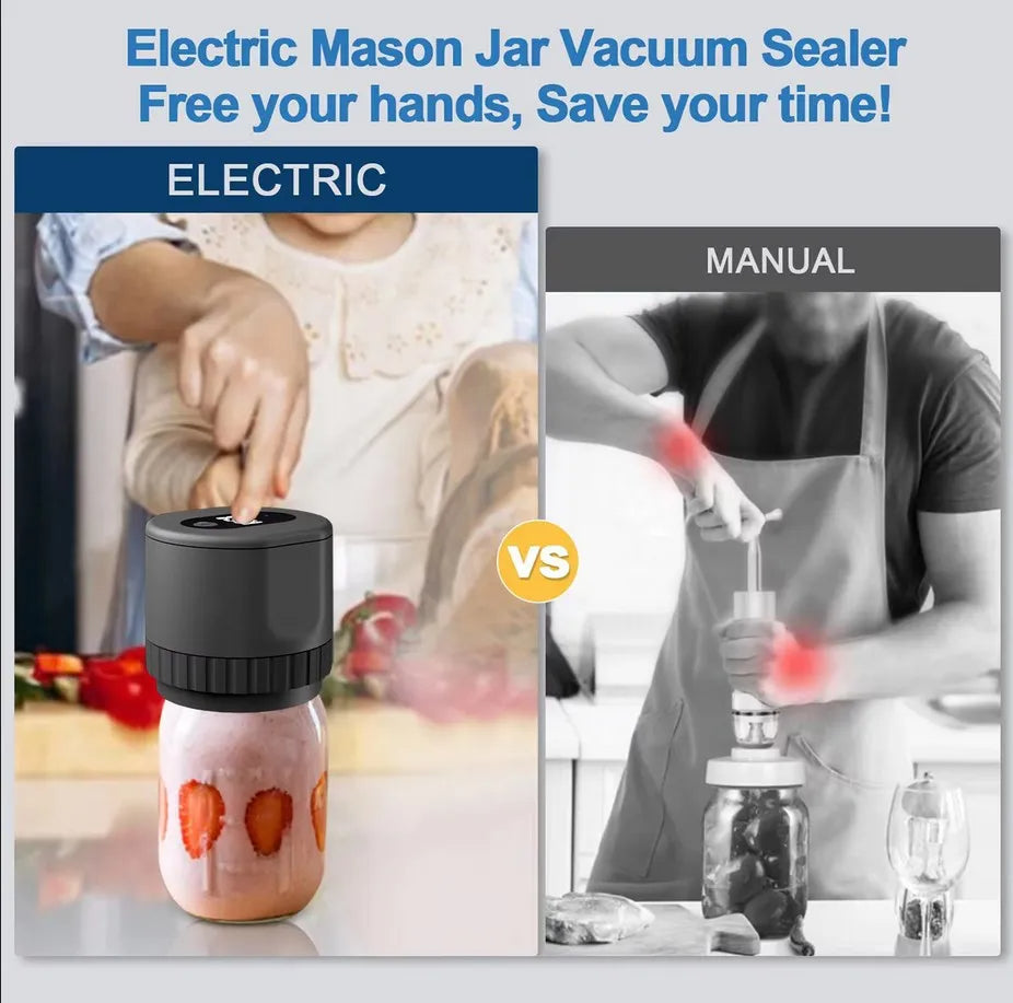 Elektrisk Mason Jar Vakuumförsegling Carvallo