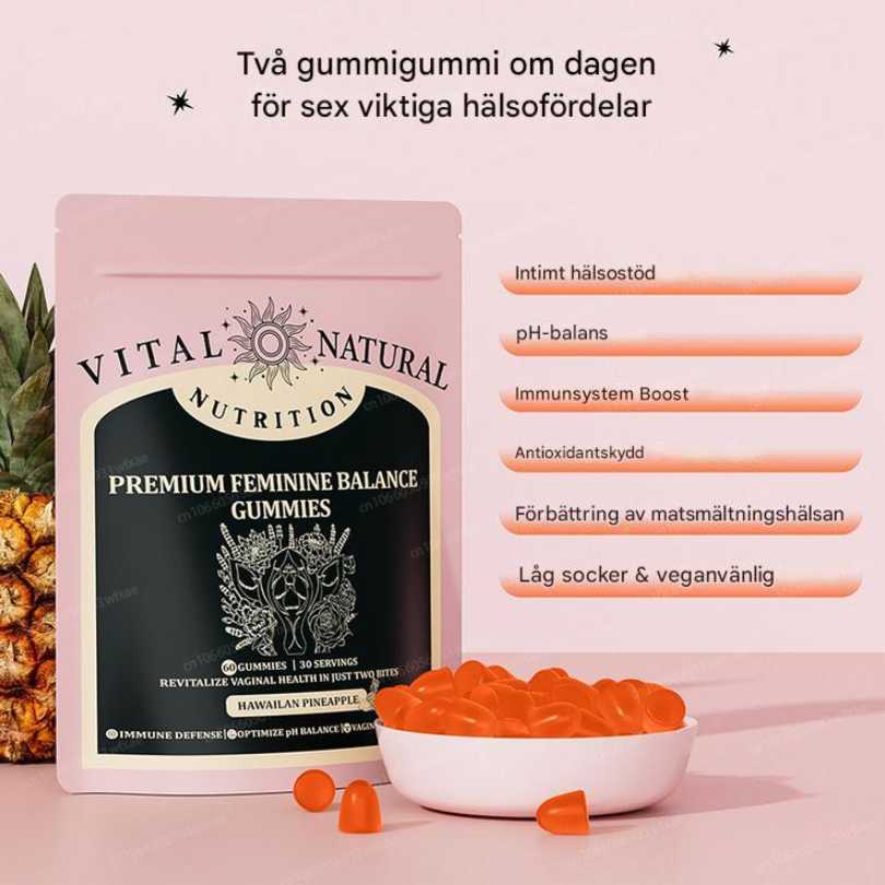 FemVera - Premium pH-Balansgummies för Inre Fräschhet och Välbefinnande-Växtbaserade Kosttillskott-BB-Hemnix