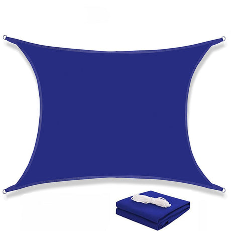 Rektangulärt Vattentät Solsegel-Kök-BB-Blå-2 x 2m-Hemnix