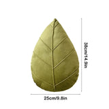 Verdant Flourish Leaf Shaped Cushion Carvallo