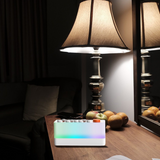 Carvallo – Vit ljudmaskin med nattljus och Bluetooth-högtalare för avkoppling Carvallo