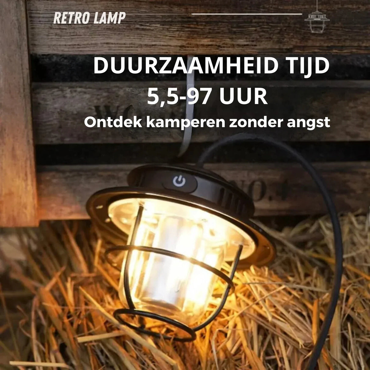 Uppladdningsbar LED-campinglampa Carvallo