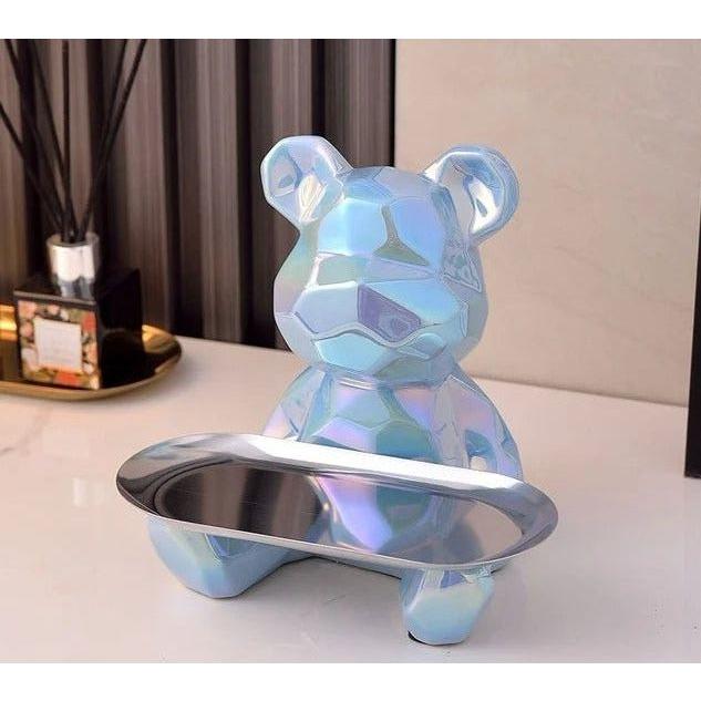 Geometric Bear - Intelligent Spara Keramik Galvanik Björn Staty Carvallo
