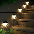 2 Stuks Geometrisk LED Vattentät Svart Solvägglampa Carvallo