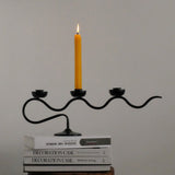 Tri Iron Twisted Candle Holder Carvallo