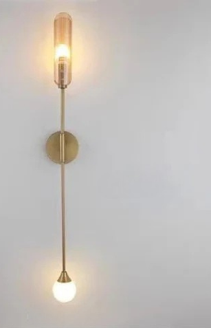 GoldenGlow – Minimalistisk LED Vägglampa för Vardagsrum & Sovrum Carvallo