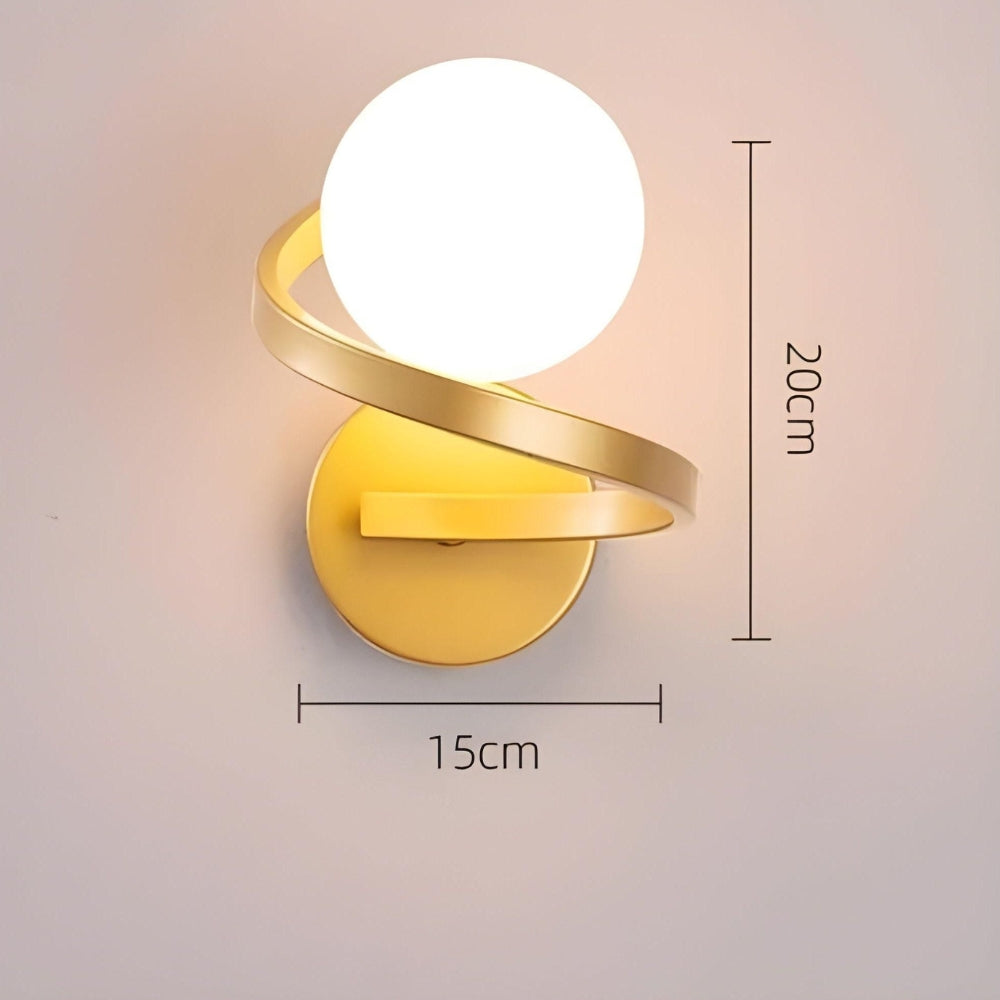 NordicGlow – Spiralvägglampa med modern LED och stilren spiraldesign för moderna rum Carvallo