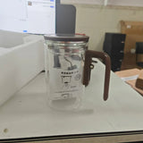 Glas Teapot med Trähandtag Carvallo