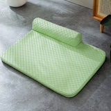 Rutig läder husdjur säng ortopedisk repa beständig tvättbar Carvallo