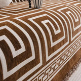 Meander Fransar Chenille Sofabygd Carvallo