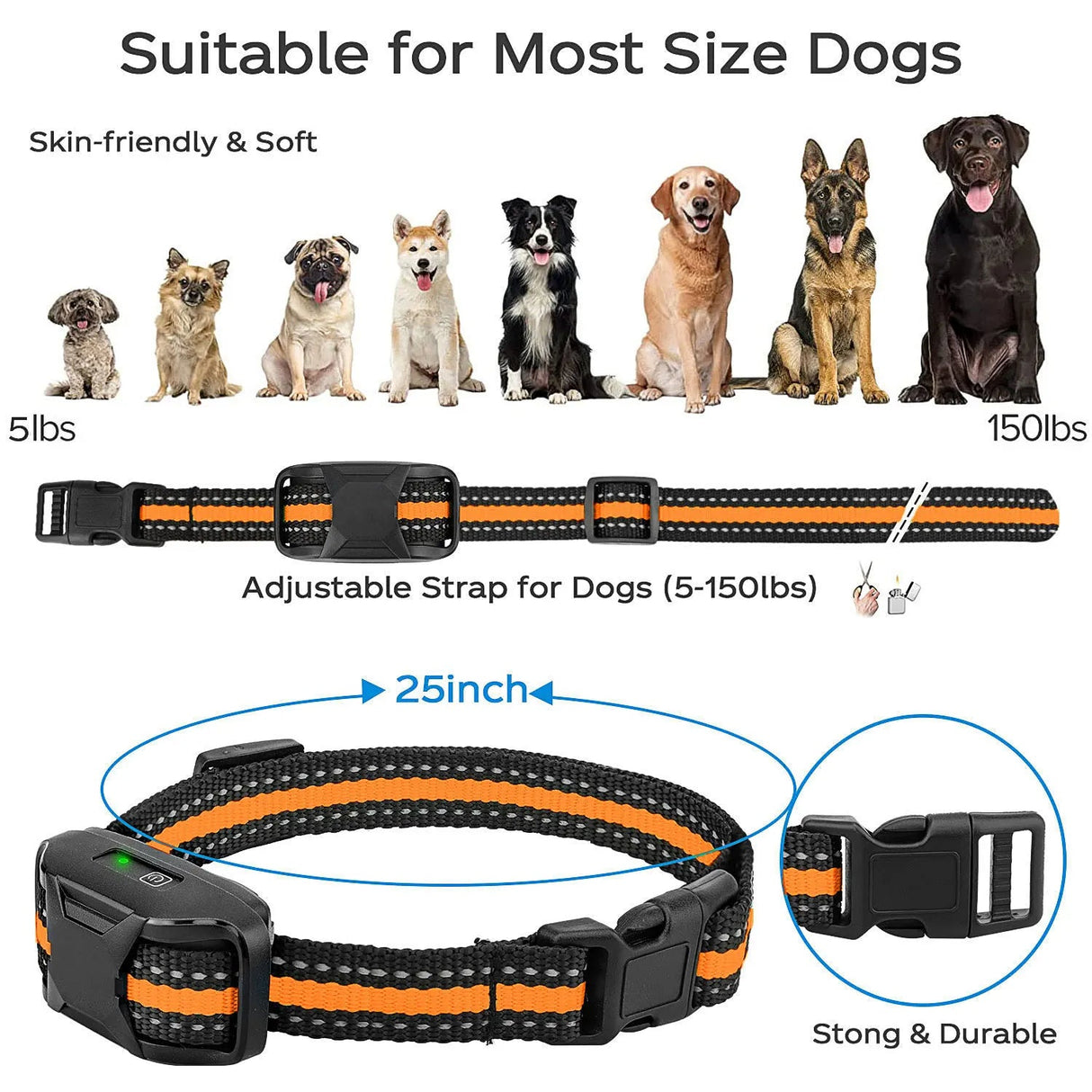 3300Ft Elektrisk Hundträningshalsband Carvallo