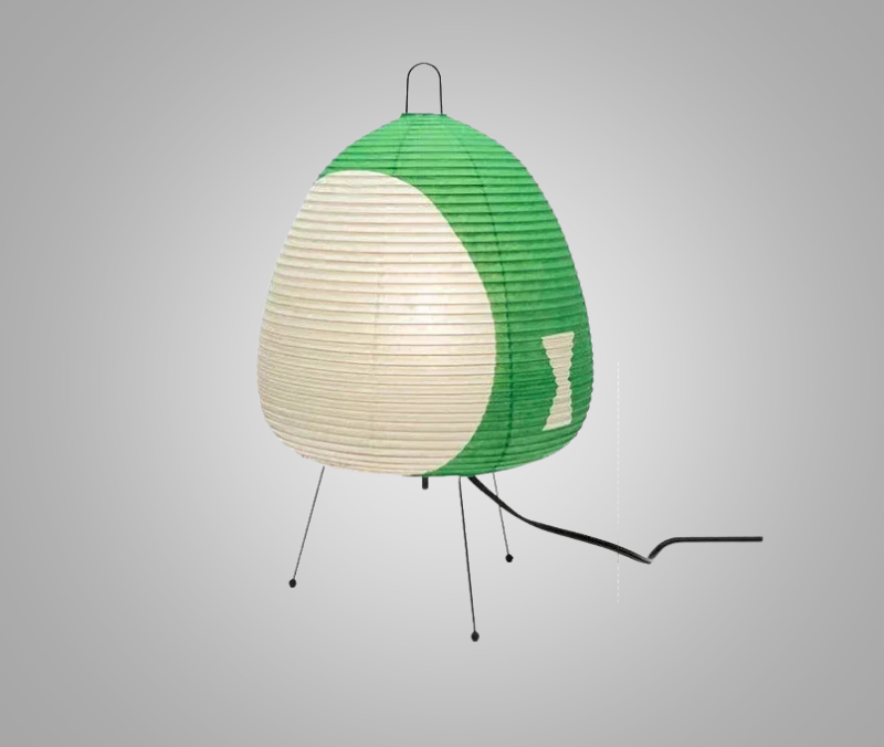 LumiZen – Japansk Pappers Taklampa i Retro Stil, Traditionell Belysning för Sovrum och Vardagsrum Carvallo
