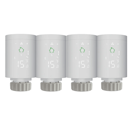 Smart Termostatventil med WiFi – Styrning av Radiator och Element via App-Smarta Hem Termostat-BB-4 st-Hemnix