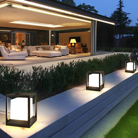 Utomhus solcells LED-ljuskälla svart aluminium Carvallo