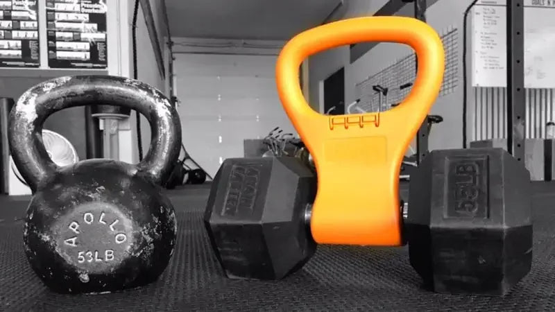 Kettlebell Hantelgrepp – Justerbart, Lättvikt GYM Utrustning Handtag för Reseträning, Passar Alla Hantlar Carvallo