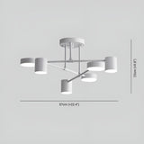 LED-taklampa med 6 armar – Modernt design & Ljust ljus | Perfekt för bostadsutrymmen Carvallo