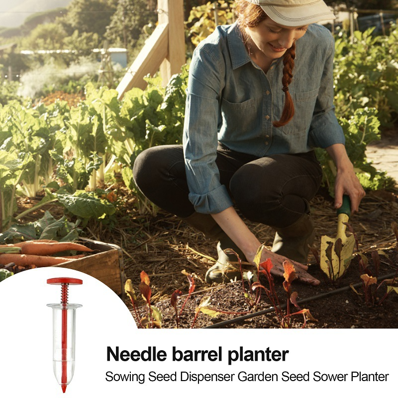 Nadel-Sam spridare för trädgård – Precis frödispenser för jämn sådd Carvallo