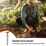 Nadel-Sam spridare för trädgård – Precis frödispenser för jämn sådd Carvallo