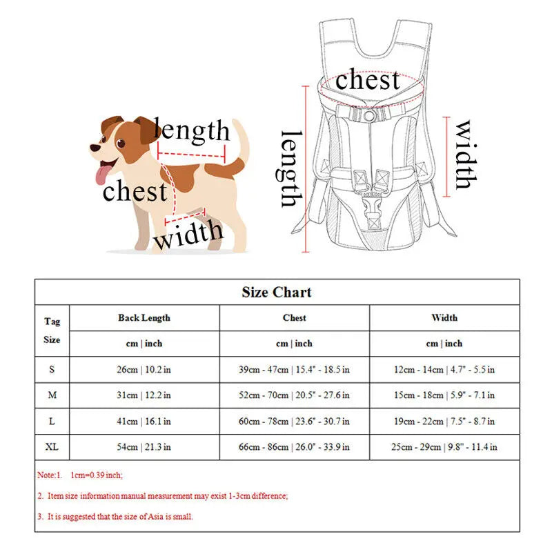 Pet Front Dog Carrier Backpack Carvallo