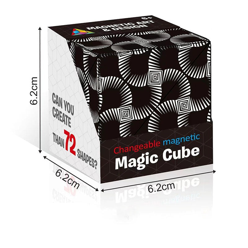 Magisk Magnetisk Kub 70 Olika Former Lärande Utbildning Barn Leksak-Barn-BB-Svart-Hemnix