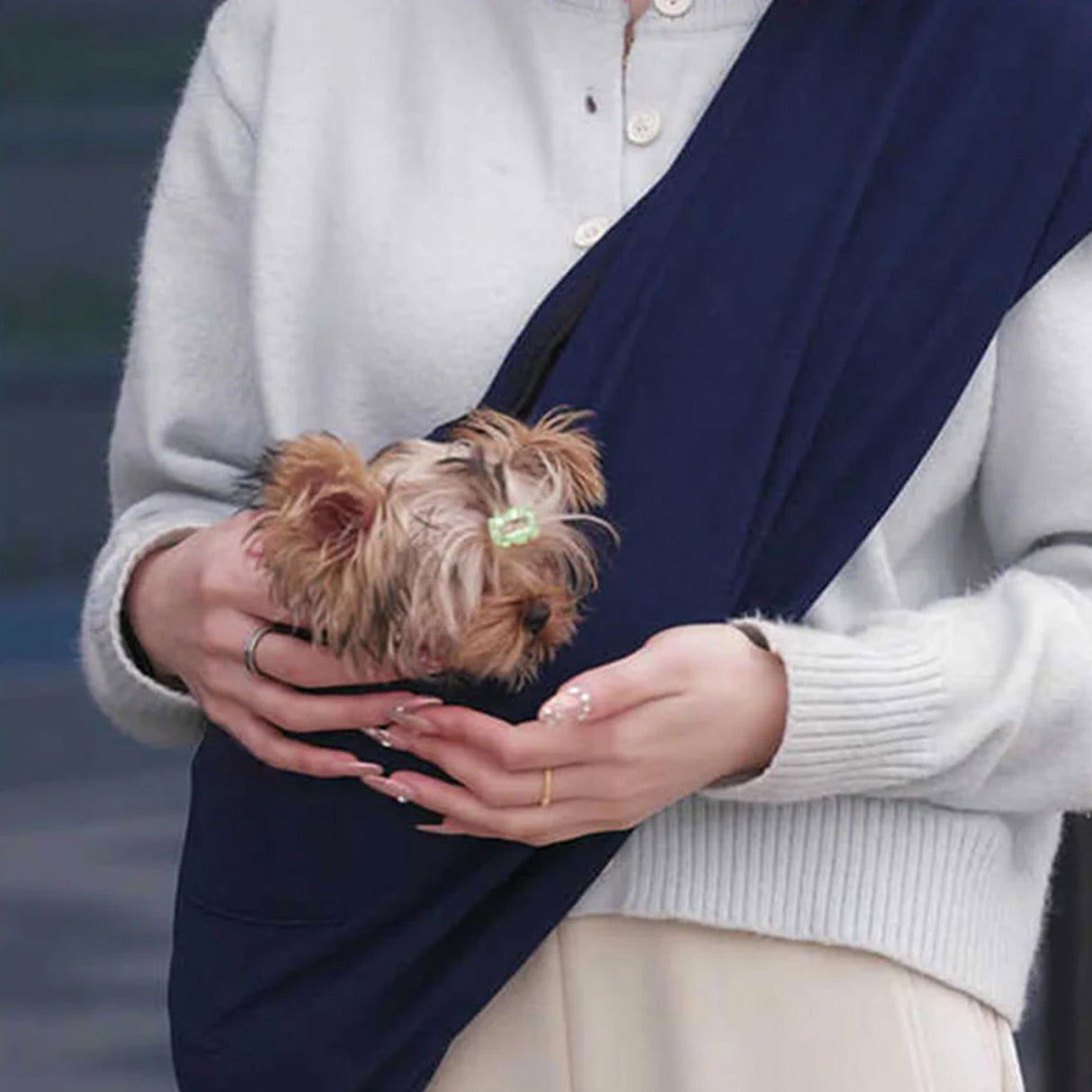 Pet Sling Carrier – Hands-Free, Lättviktig & Säkert för Små Husdjur Carvallo