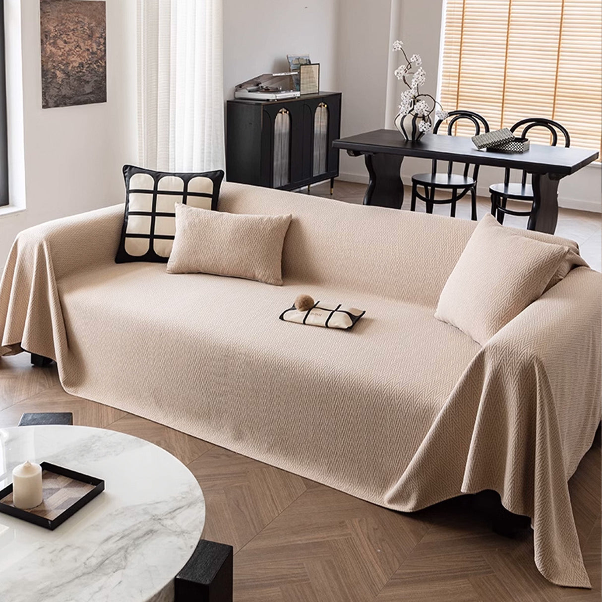 Minimalist Chic Soffa Täck - Modern, Stilig & Hållbar Soffskydd Carvallo