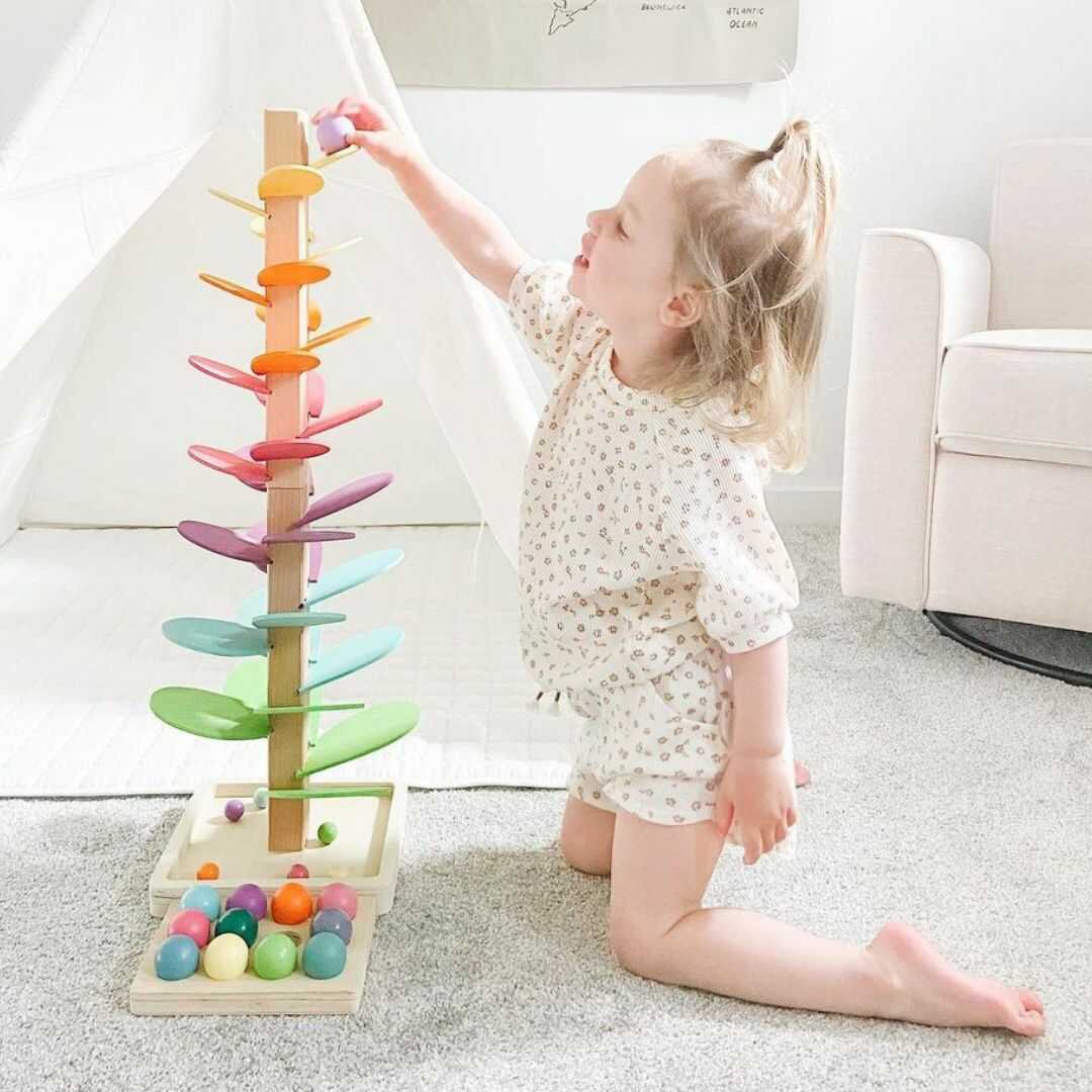 FunPlay Regnbågs-Melodi-träd | Lärleksak för barn från 1 år Carvallo